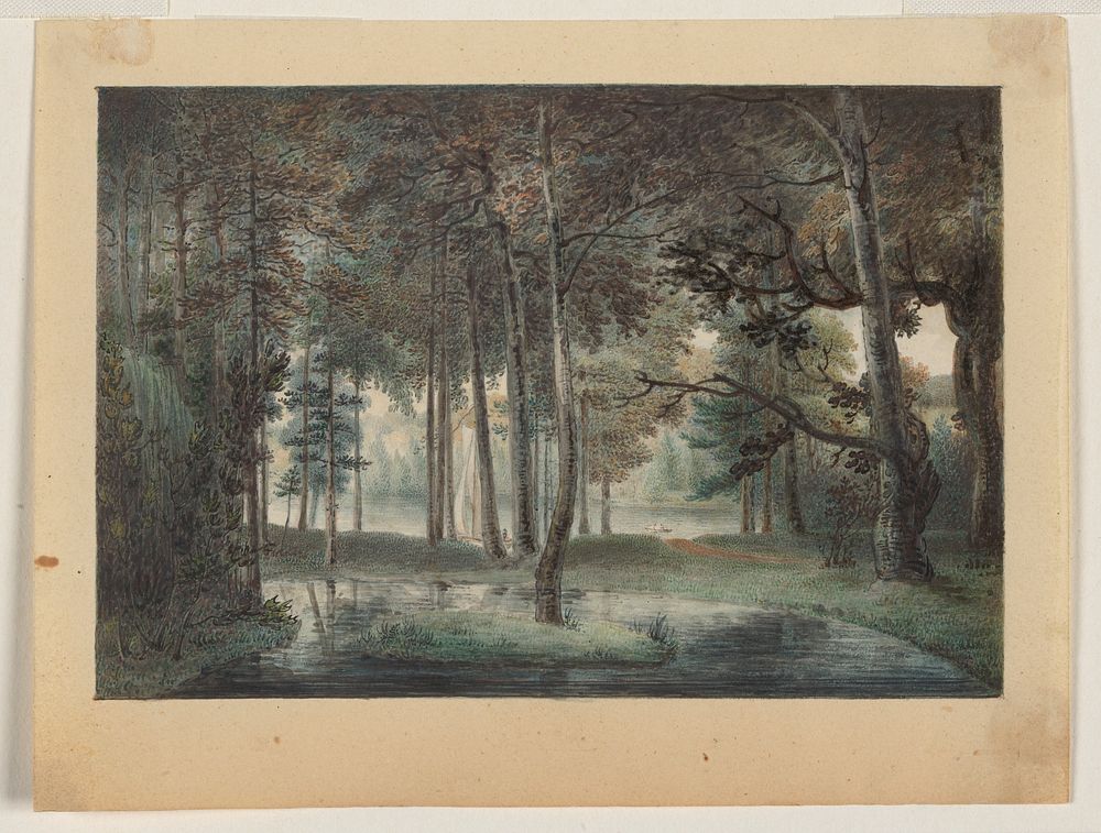 A View from the Artist's Estate, Springland, or the Elysian Bower by William Russell Birch