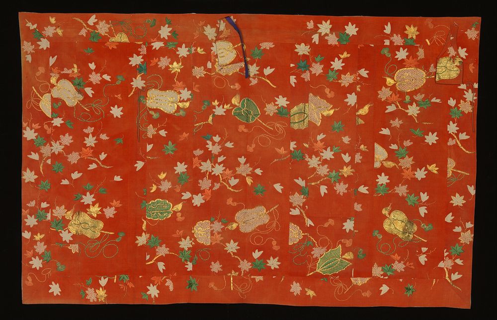 Buddhist Vestment (Kesa) with Maple Leaves and Fans