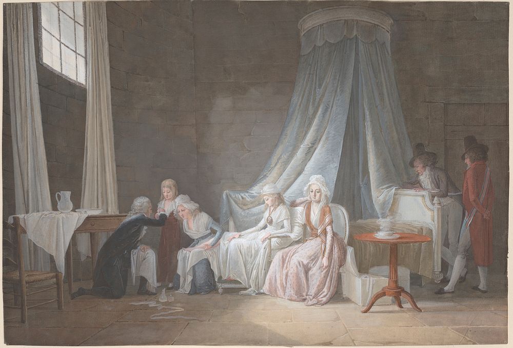Madame Royale Cared for by Doctor Brunier, January 24, 1793 by Jean-Baptiste Mallet