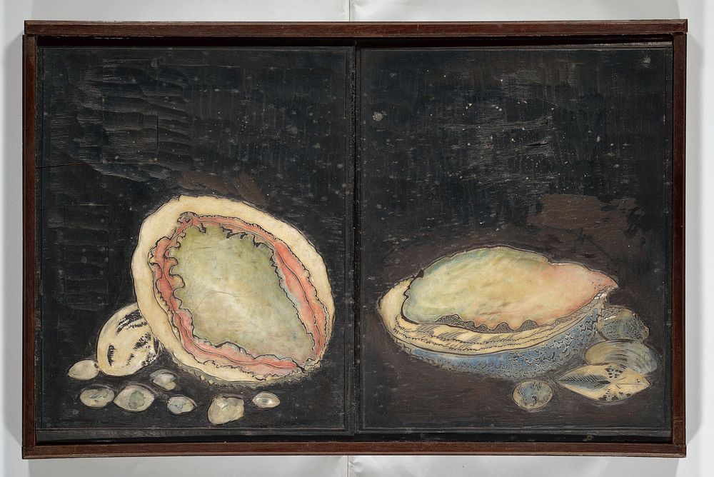 Original Woodblocks for the Servants of the Dragon King of the Sea: Fish and Shells 