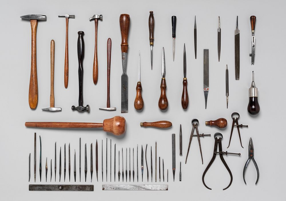 Set of Sixty-Two Engraving Tools of Louis D. Nimschke (1832–1904)
