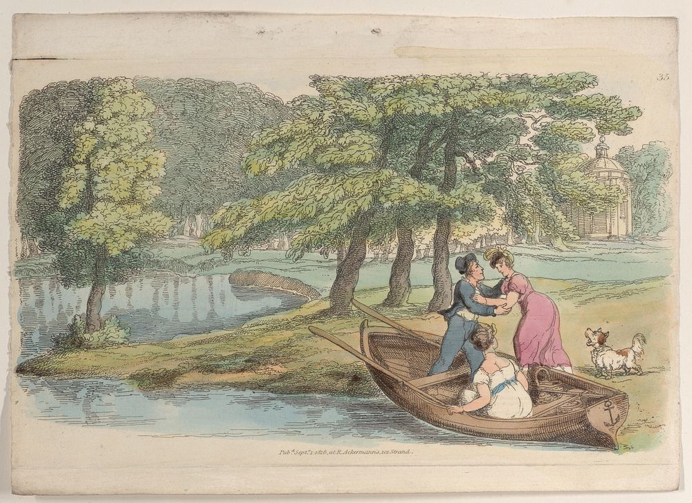 Plate 35, from World in Miniature" by Thomas Rowlandson