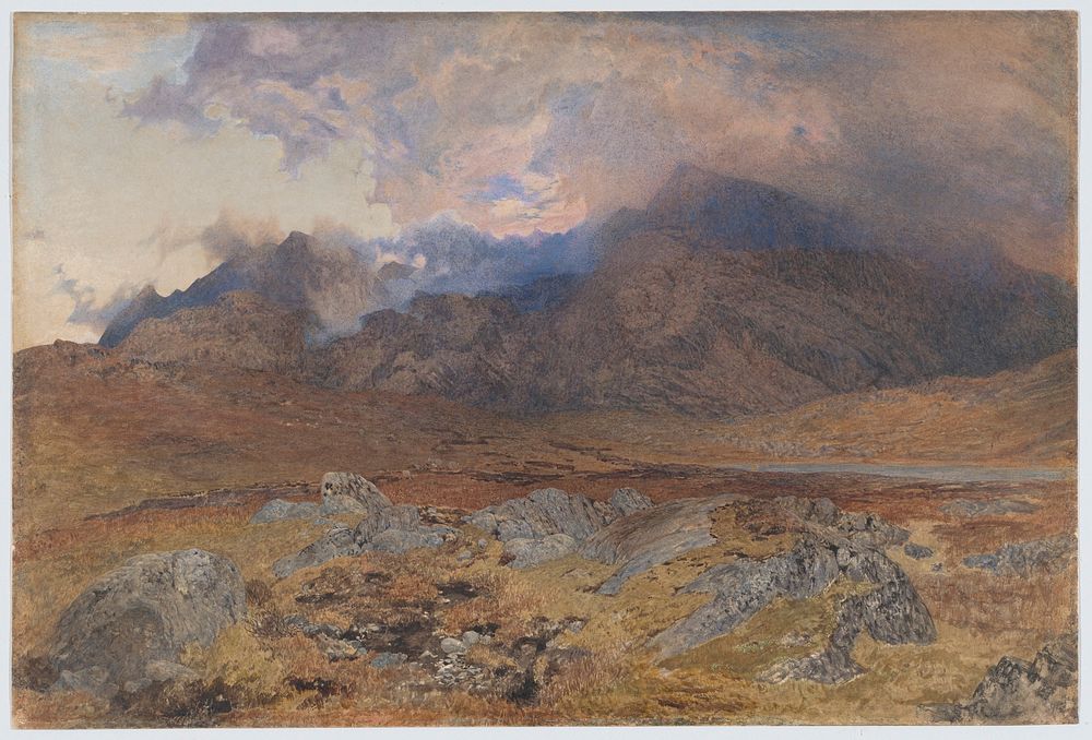 Snowdon, after an April Hailstorm [or Snowdon through Clearing Clouds] by Alfred William Hunt