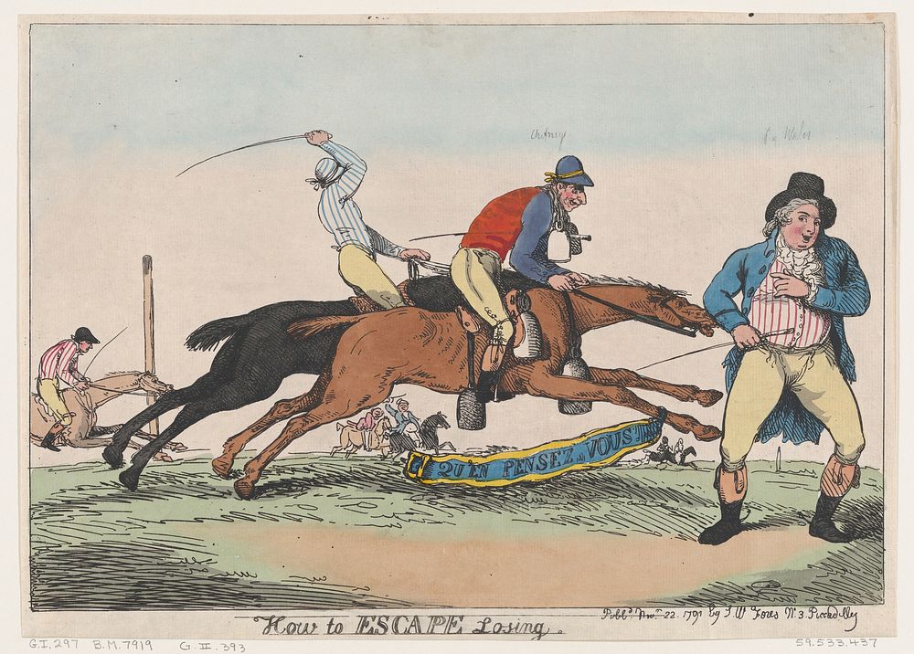 How to Escape Losing by Thomas Rowlandson