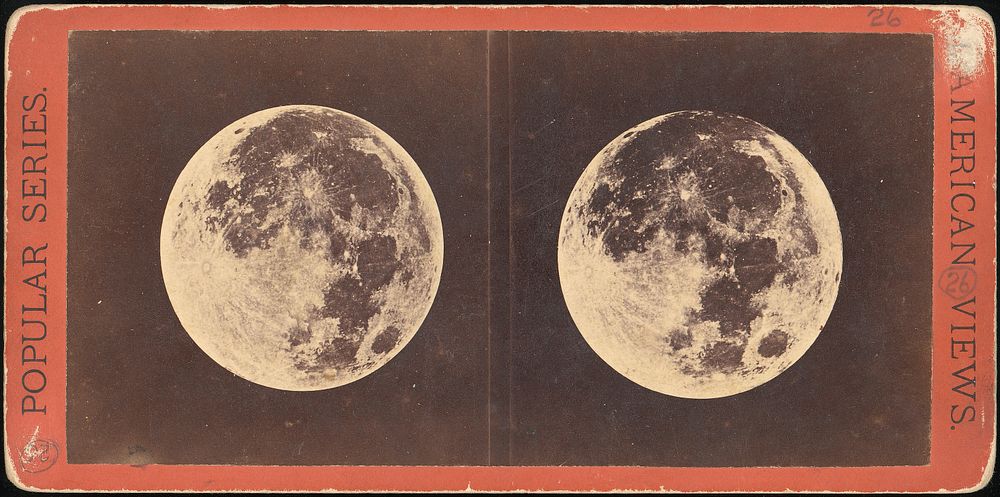 Full Moon: The Left Hand Moon was Photographed June 2nd, 1871. The Right Hand Moon was Photographed Aug. 29, 1871