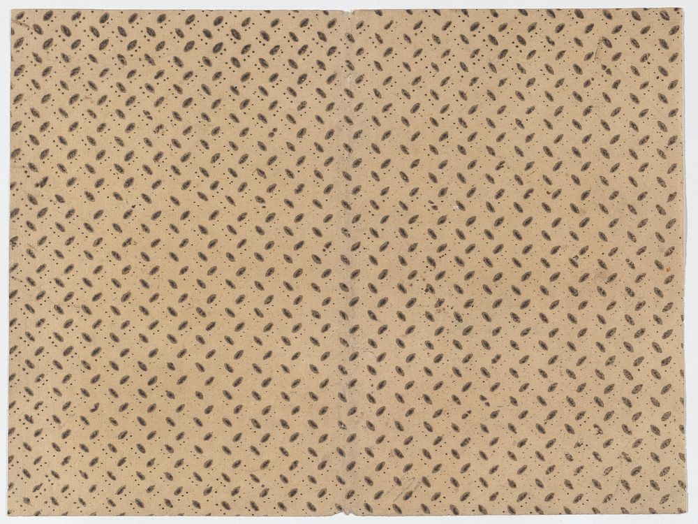 Sheet with overall pattern of dots and dashes