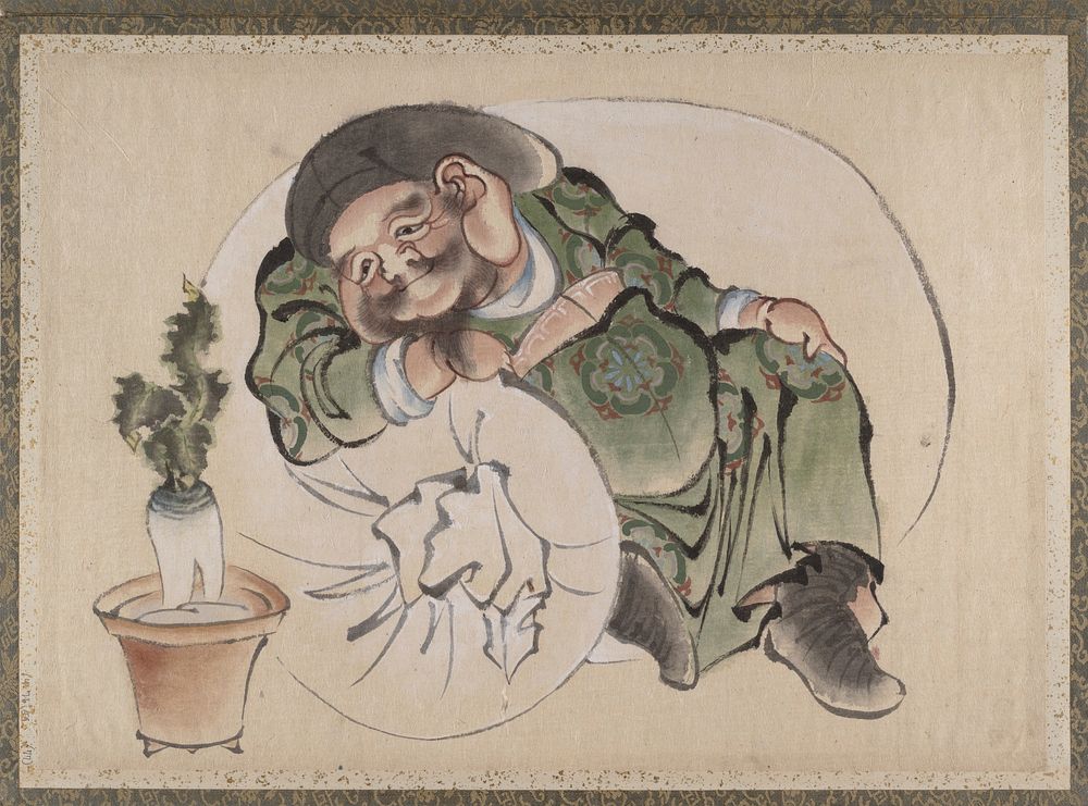 Katsushika Hokusai’s Daikokuten, Album of Sketches (1760–1849) painting. Original public domain image from the MET museum.