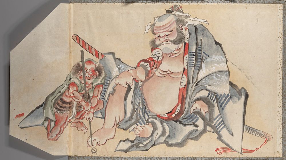 Katsushika Hokusai’s Album of Sketches (1760–1849) painting. Original public domain image from the MET museum.