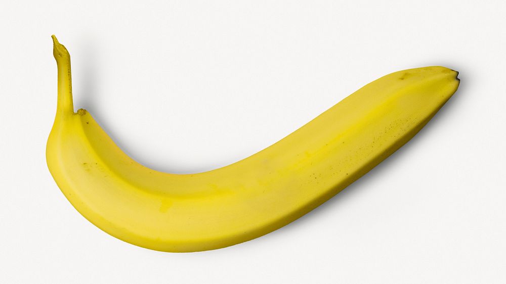 Banana fruit, isolated food image psd