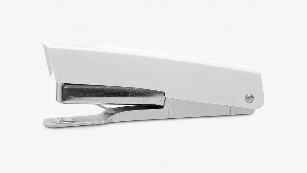 White stapler, isolated image