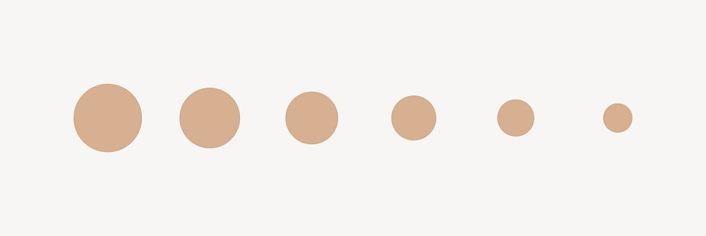 Beige circle divider, beige geometric design vector