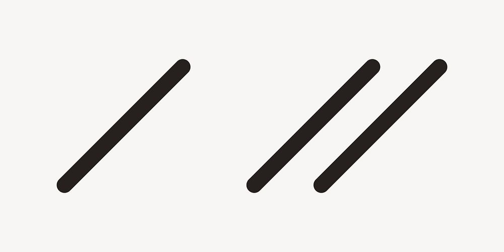 Black lines divider, flat design  vector