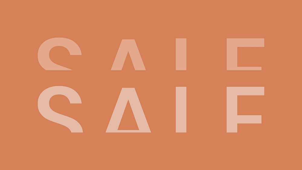 SALE typography, brown design vector