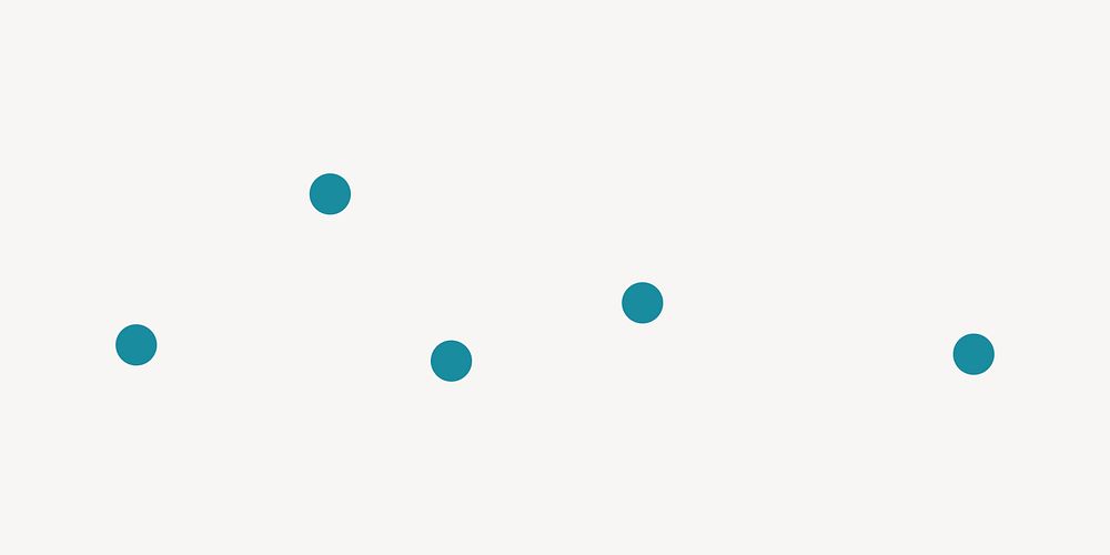 Blue dots divider, abstract design vector