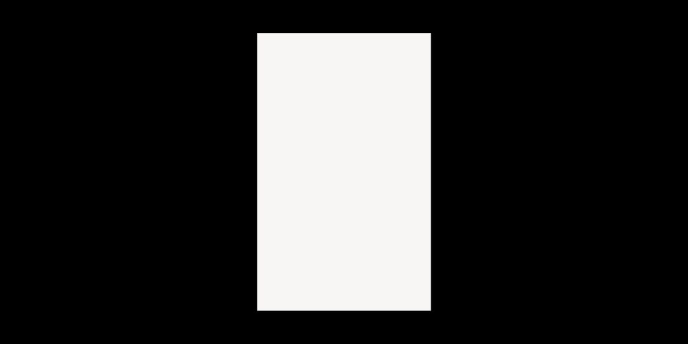 Minimal rectangle frame, white geometric shape vector