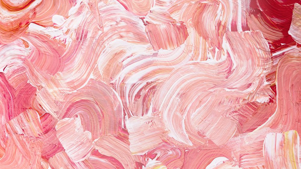 Pink acrylic paint desktop wallpaper