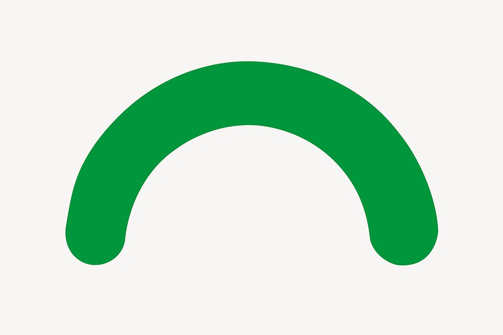 Arch green shape vector