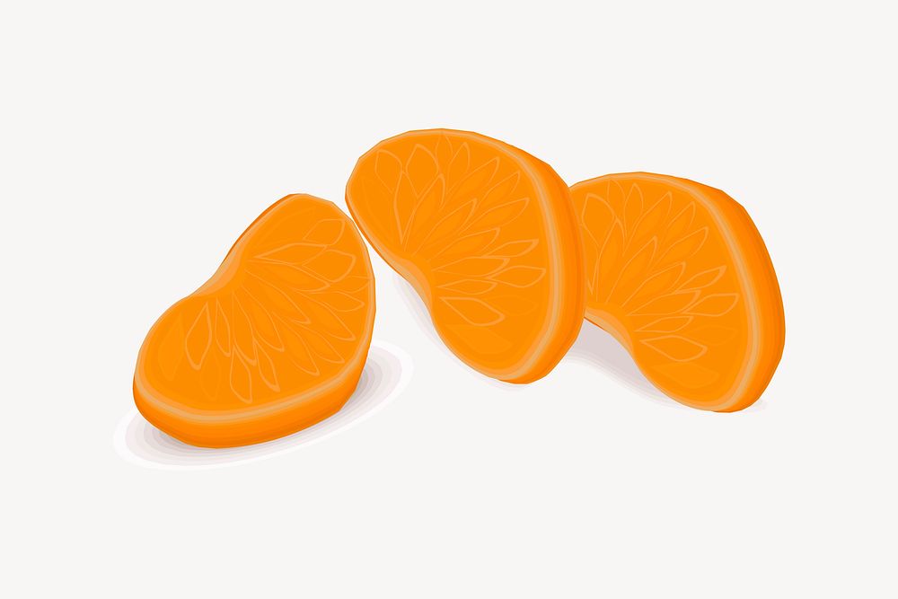 Orange fruit illustration. Free public domain CC0 image.