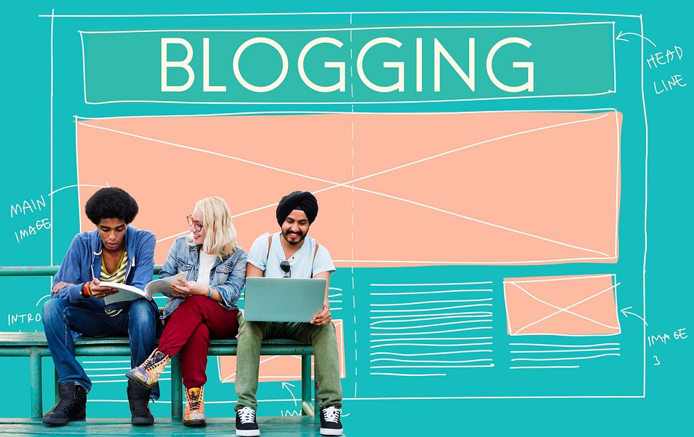 Blogging Blog Social Media Networking Internet Connecting Concept