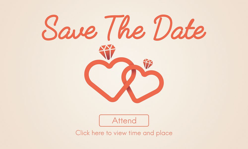 Save The Date Wedding Day Love Concept