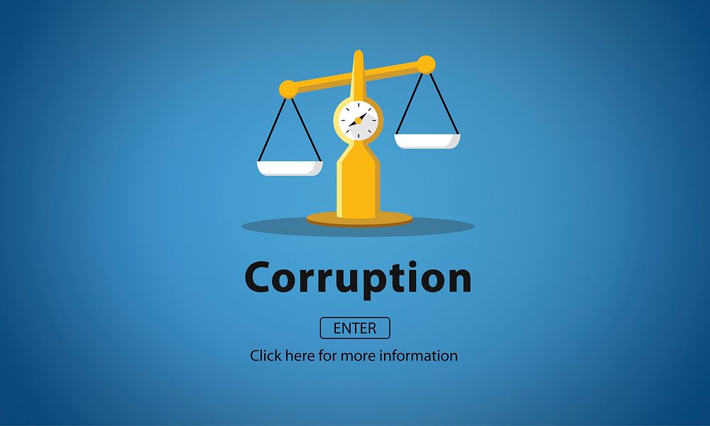 Corruption Bribe Cheat Illegal Money Finance Concept