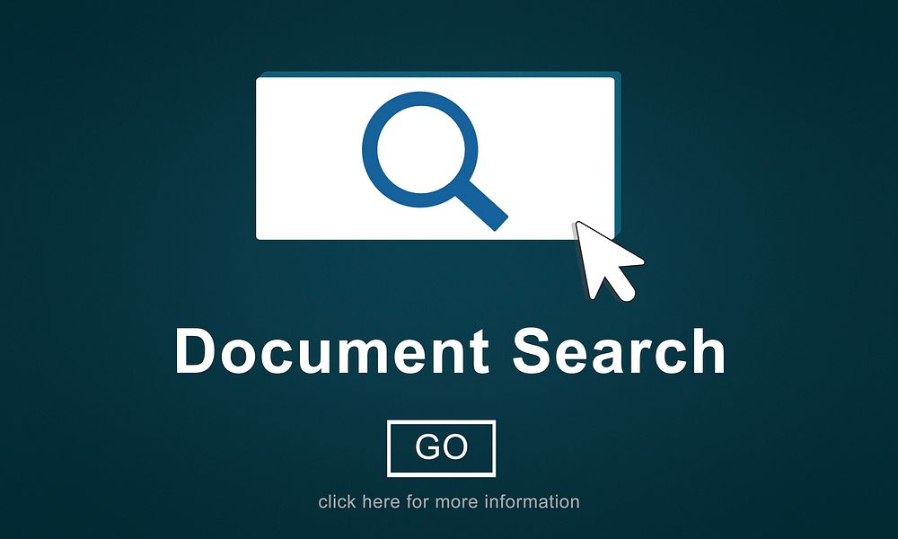 Document Search Finding Forms Inspect Letters Concept