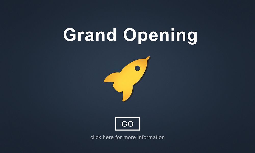 Grand Opening Rocket Icon Concept