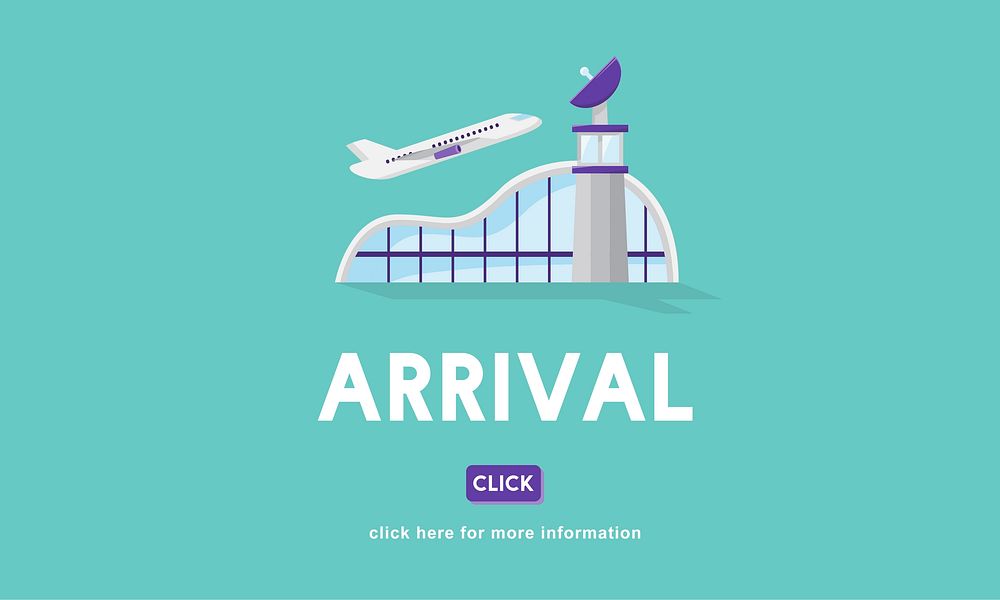 Arrival Business Trip Flights Travel Information Concept