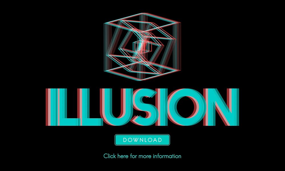3D Creativity Illusion Graphic Futuristic Concept