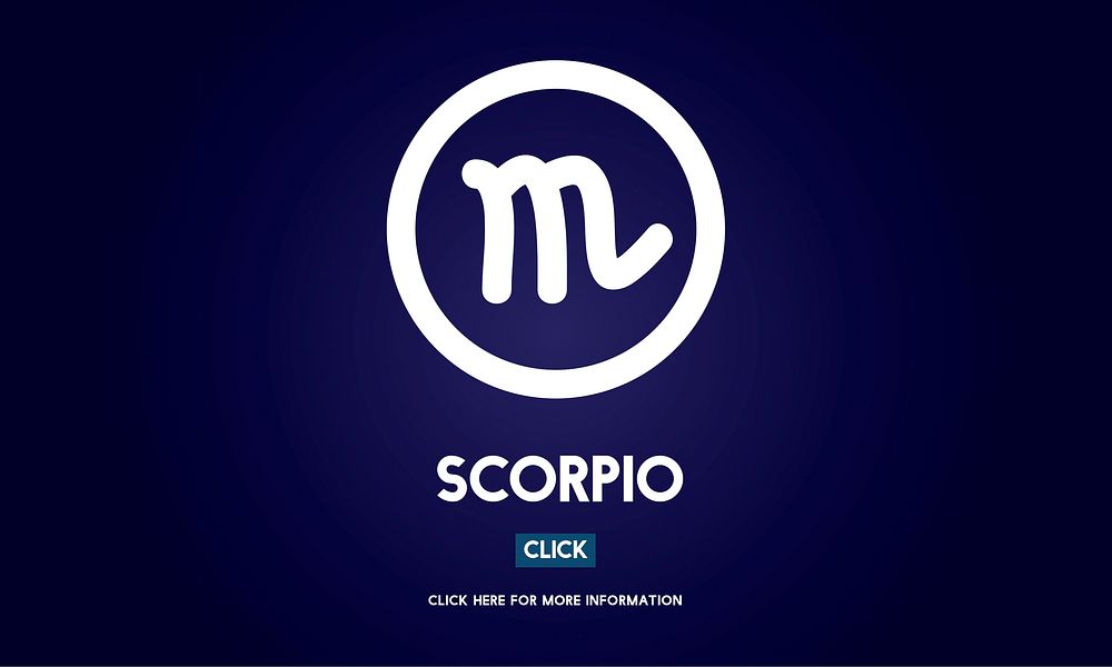 Scorpio Horoscope Icon Zodiac Galaxy Concept