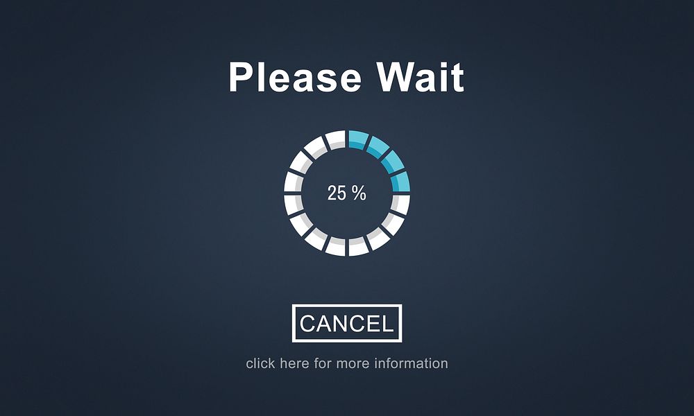 Please Wait Loading Waitng Trasfer Anticipation Concept