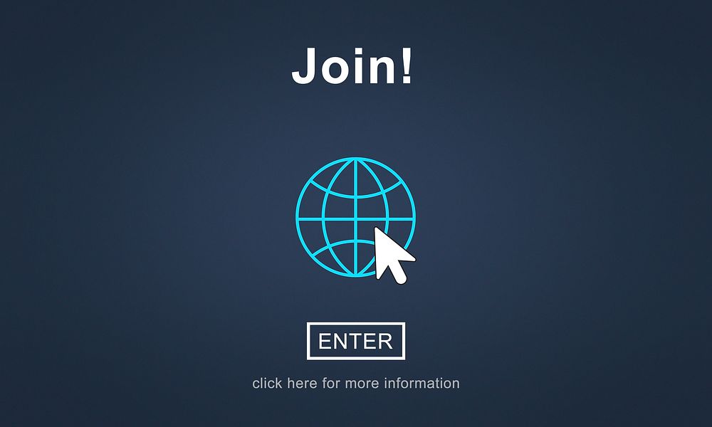 Join Register Enter Arrow Icon Concept