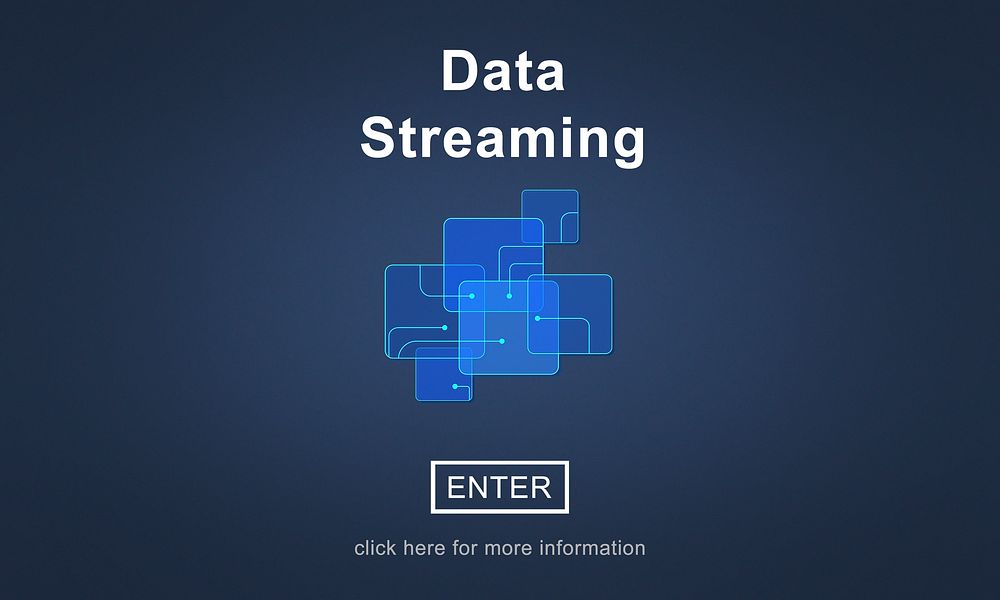 Data Streaming Online Web Media Concept