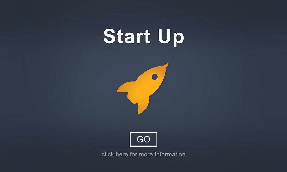 Start up Rocket Icon Launch Homepage Concept