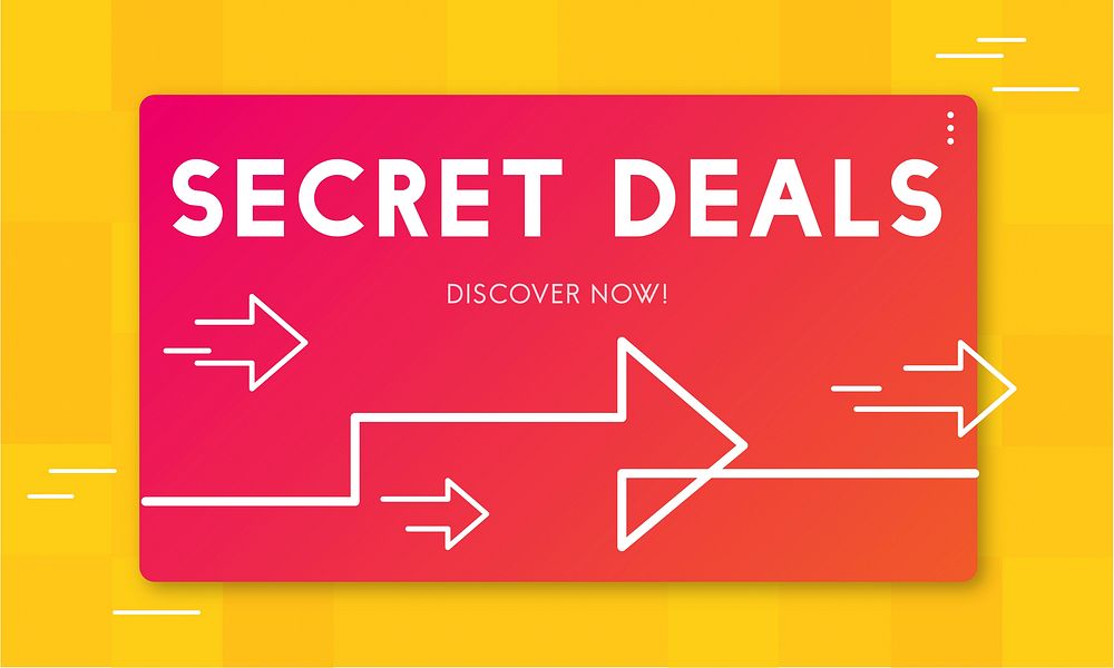 Secret Deals Promotion Retail Seller