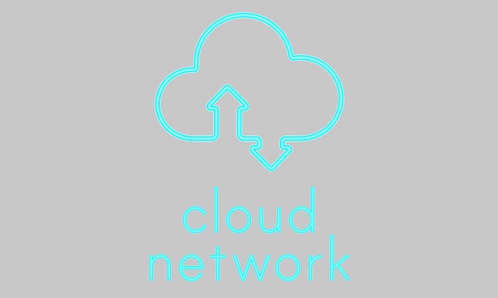 Cloud Computing Upload Download Icon Sign