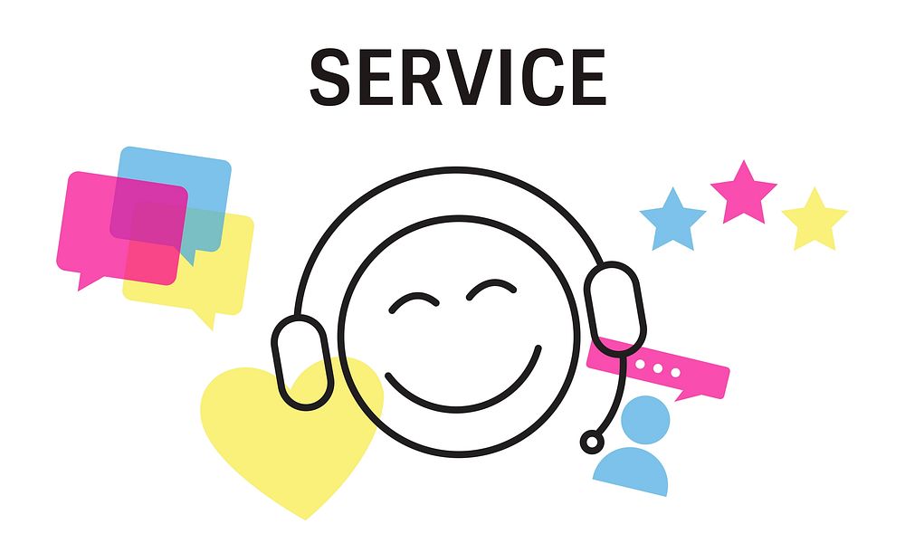 Illustration contact us online customer Free Photo rawpixel