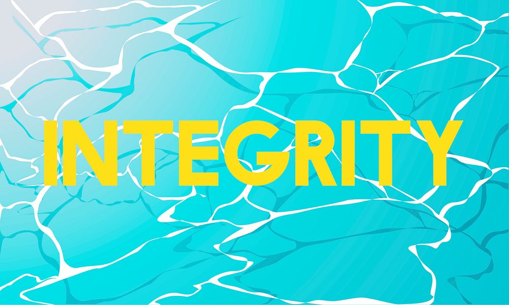 Morality Principle Virtuous Water Graphic Word