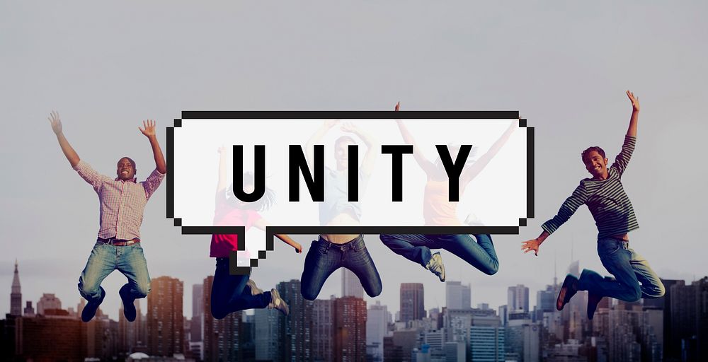Unity Togetherness Support United Team Concept