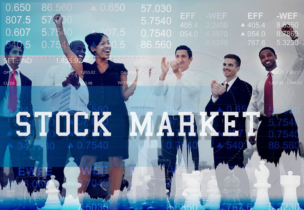 Stock Market Exchange Global Finance Shares Concept