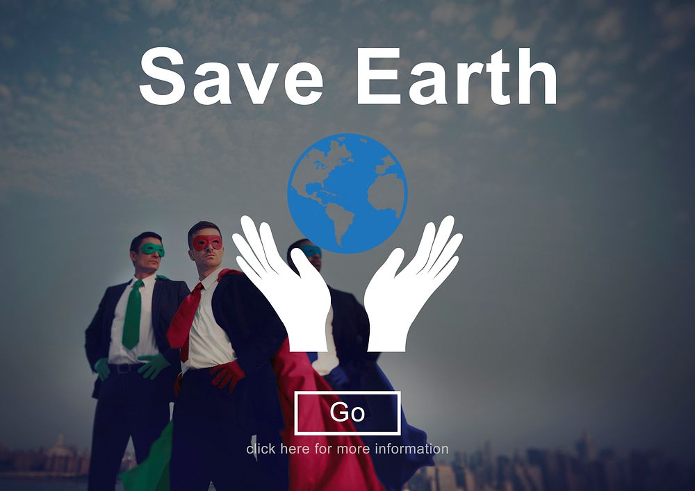 Save Earth Environmental Conservation Eco Concept