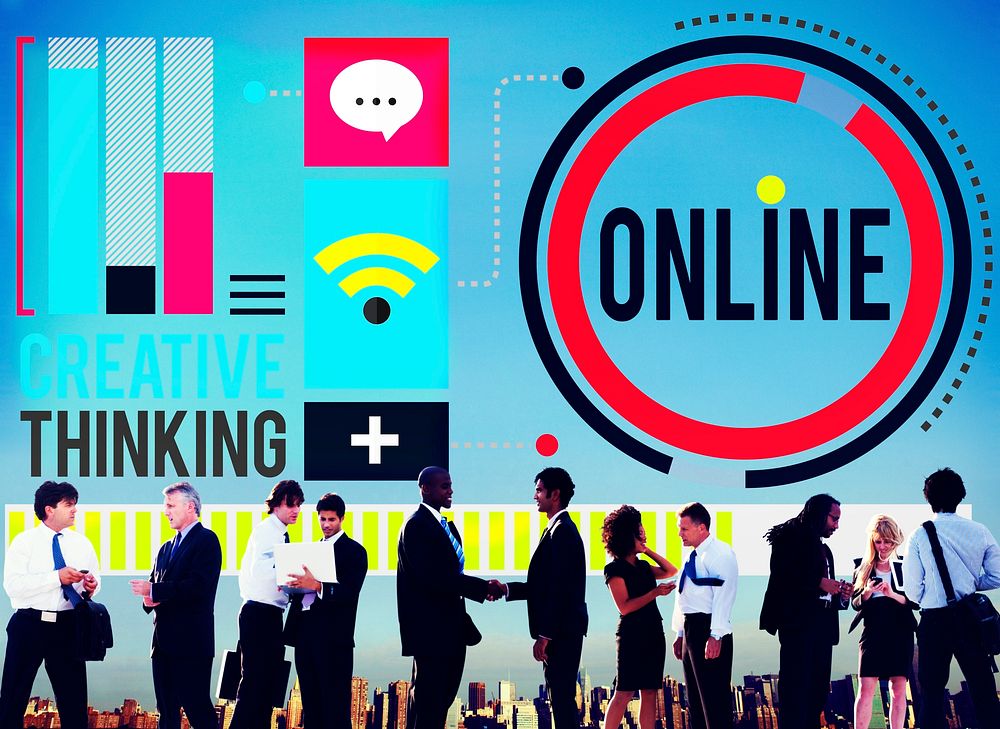 Online Communication Internet Networking Concept