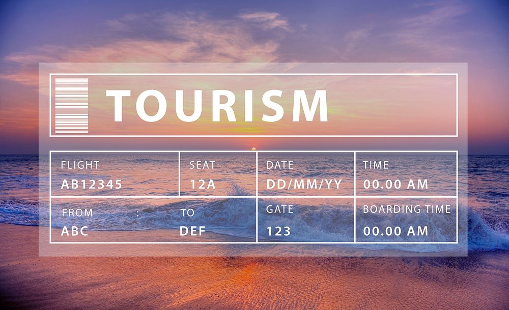 Holiday Travel Tourism Relaxation Graphic Concept