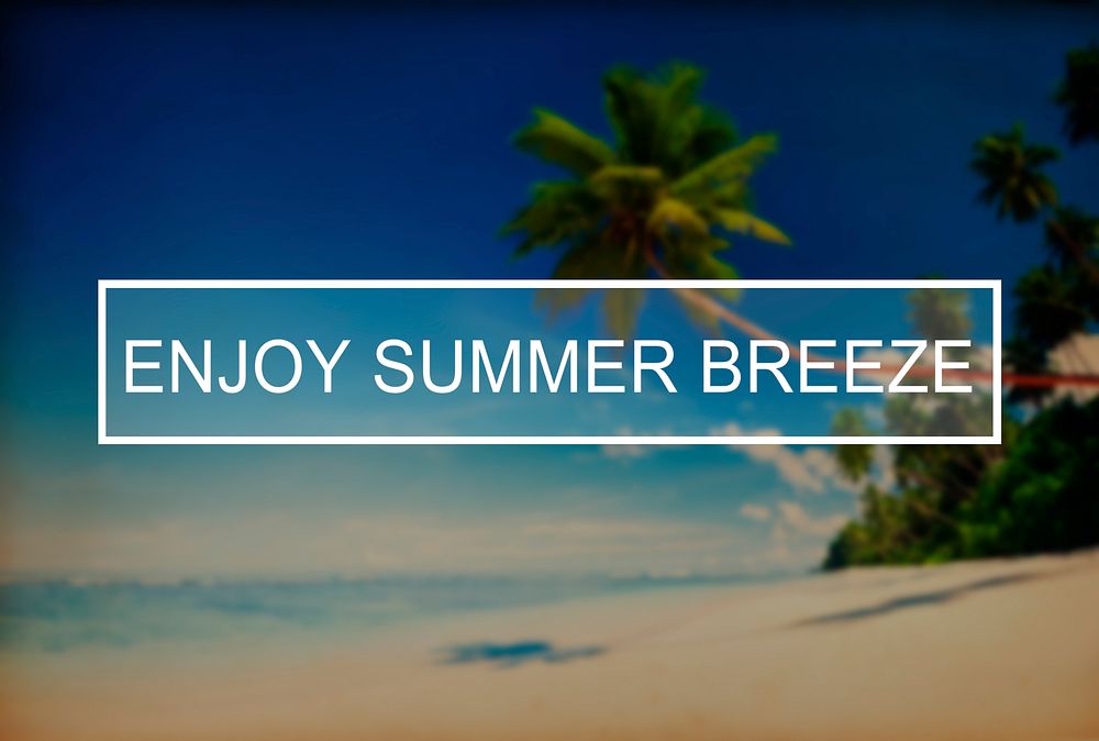 Enjoy Summer Breeze Friendship Beach Vacation Concept