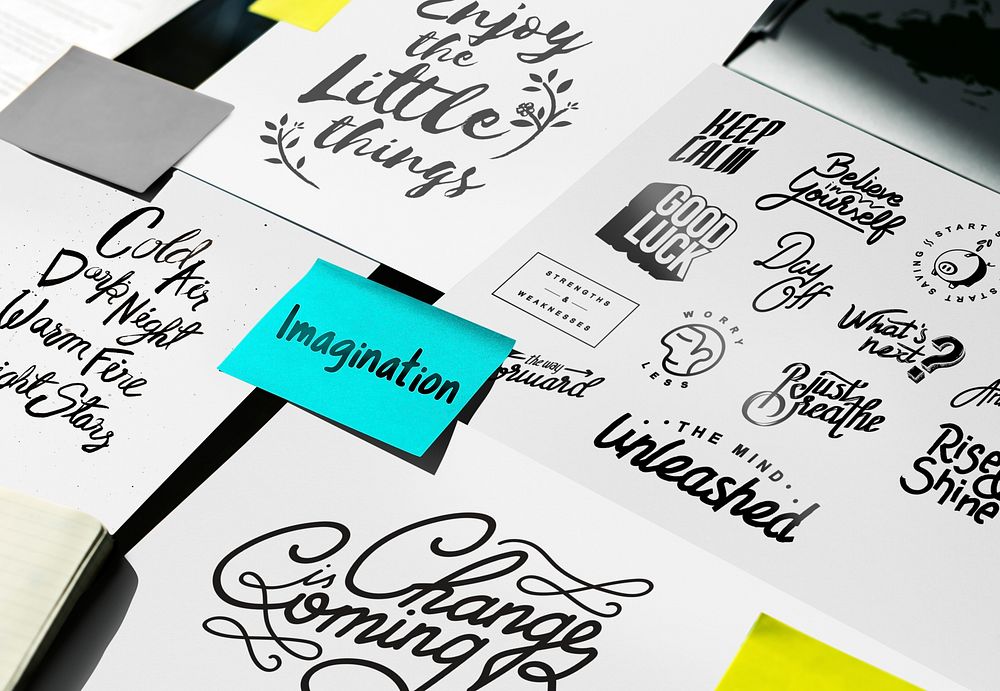 Paper Showing Imagination Ideas Word Artwork