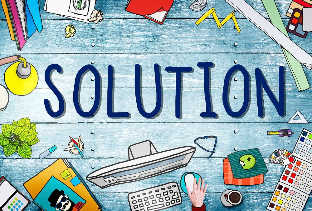 Solution Innovation Progress Strategy Decision Concept