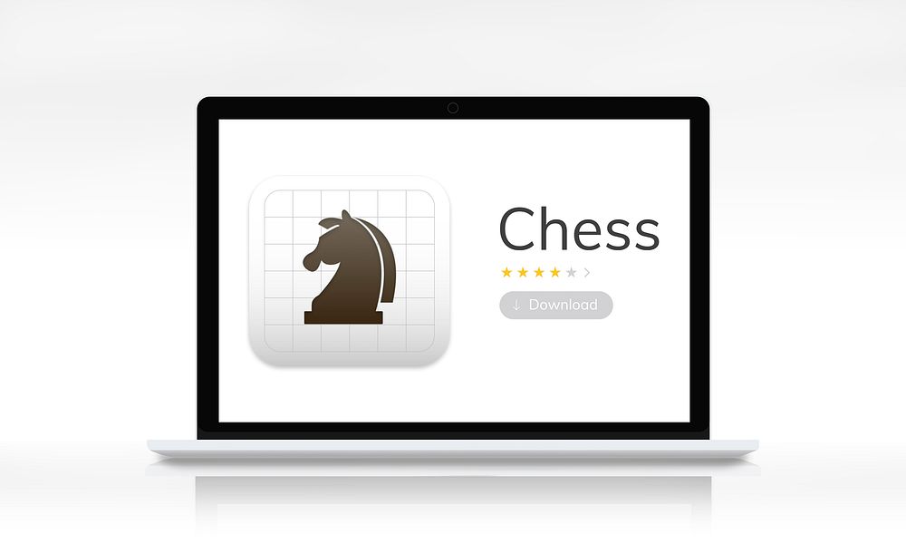 Illustration of chess strategic mind game application