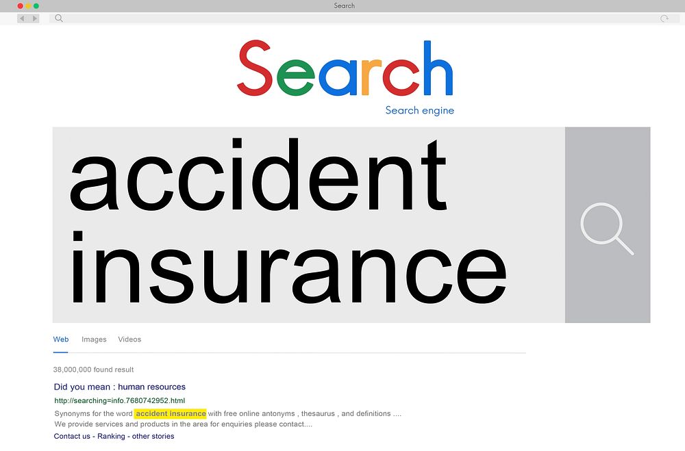Accident Insurance Claim Policy Concept