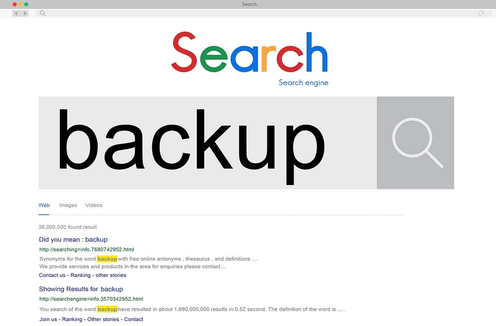 Backup Data Reserve Information Security Storage Concept
