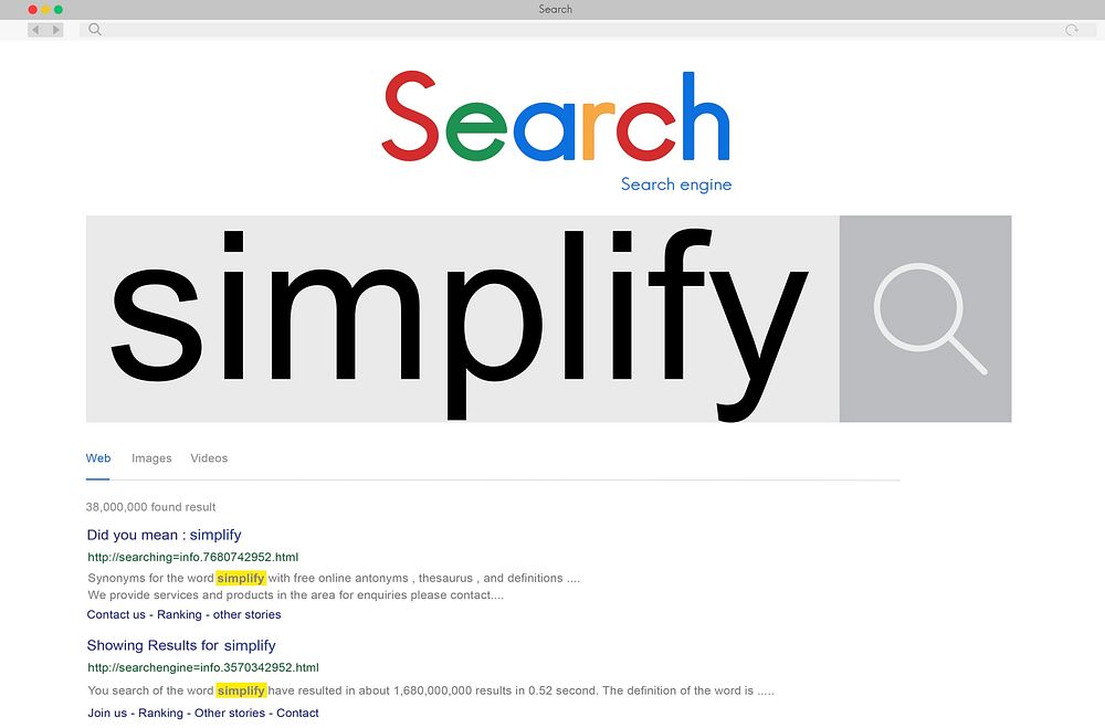 Simplify Clarify Easy Simple Concept